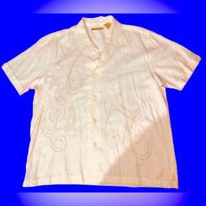 Men’s Bowling Shirt by Havenera Co XL Musical Notes